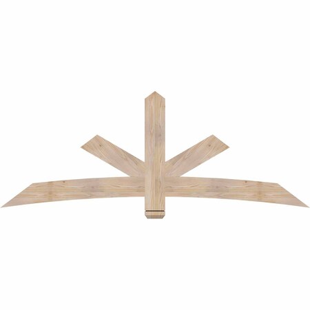 Ekena Millwork Alberta Smooth Timber Gable Bracket, Douglas Fir, 84"W x 31"H x 1 1/2"D x 5 1/2"F, 9/12 Pitch GBW084X31X0206ALB00SDF